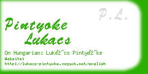 pintyoke lukacs business card